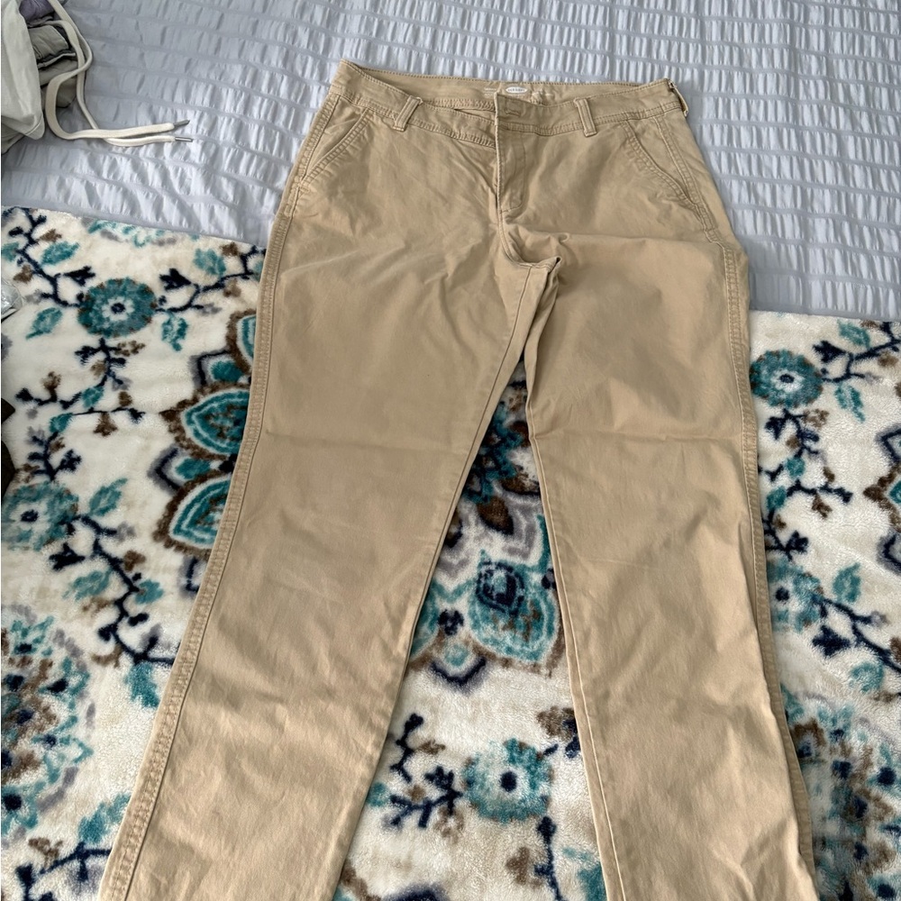 Old Navy Tan Chinos Classic Straight-Leg
